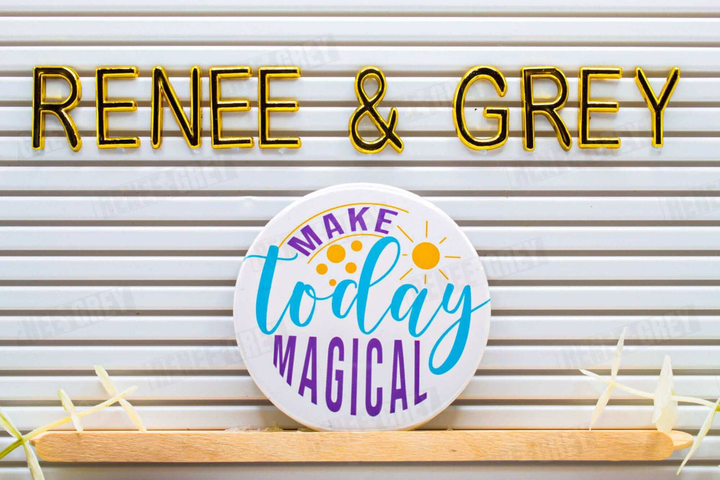 Make Today Magical Pinback Buttons, pinback buttons, pinback button set, custom button pins, pin back buttons, button badge